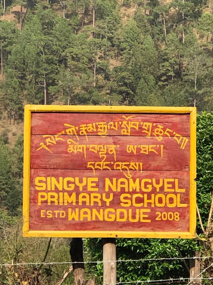 Singye Namgyel Primary School, 134 Children & Tao Calligraphy 3